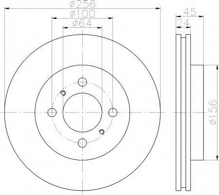 HELLA 8DD355111541 Тормозной диск