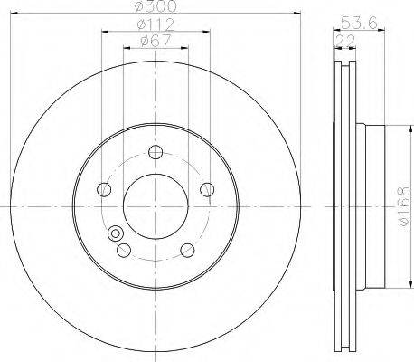 HELLA 8DD355111841 Тормозной диск