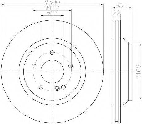 HELLA 8DD355115391 Тормозной диск