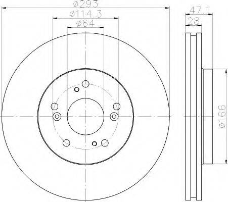 HELLA 8DD355115941 Тормозной диск