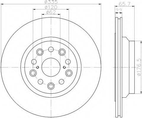 HELLA 8DD355116941 Тормозной диск