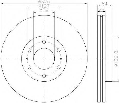 HELLA 8DD355117021 Тормозной диск