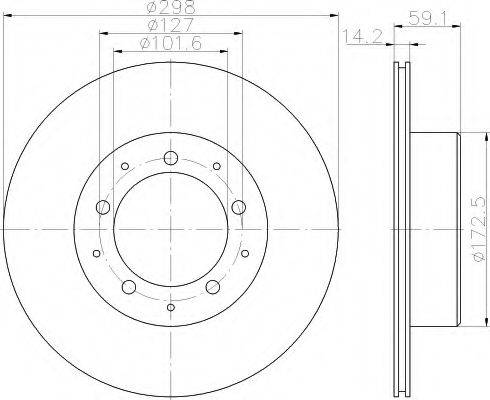 HELLA 8DD355117271 Тормозной диск