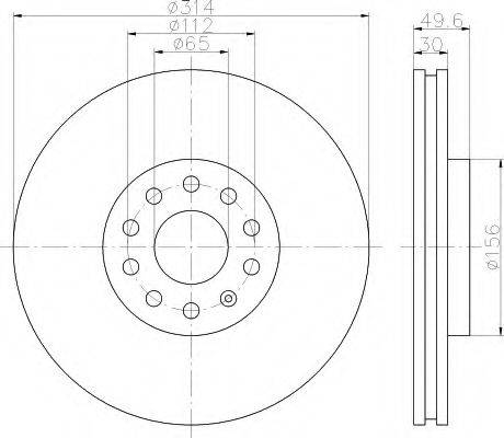 HELLA 8DD355117791 Тормозной диск