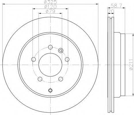 HELLA 8DD355112841 Тормозной диск
