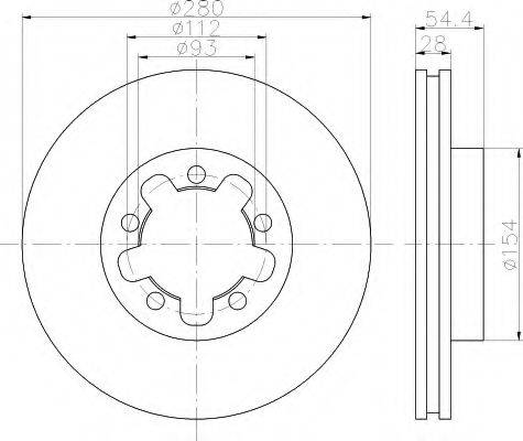 HELLA 8DD355113261 Тормозной диск