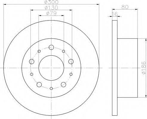 HELLA 8DD355113731 Тормозной диск