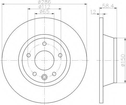 HELLA 8DD355113841 Тормозной диск