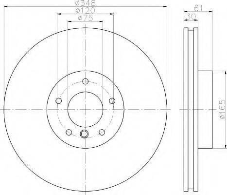 HELLA 8DD355117741 Тормозной диск