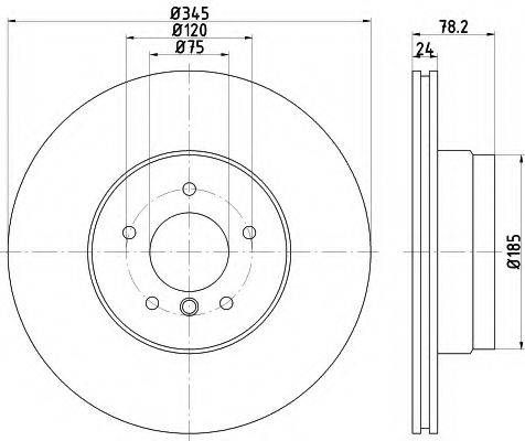 HELLA 8DD355117761 Тормозной диск