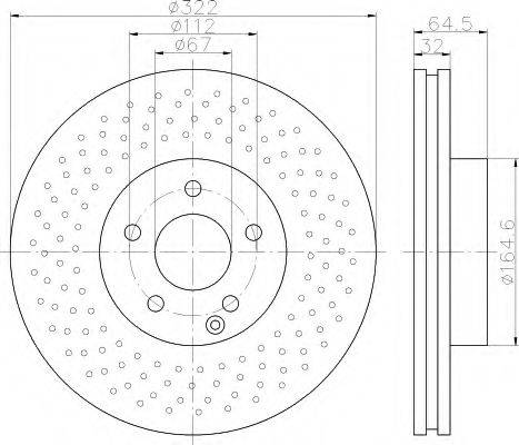 HELLA 8DD355114231 Тормозной диск