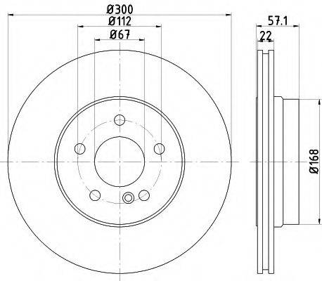 HELLA 8DD355114251 Тормозной диск