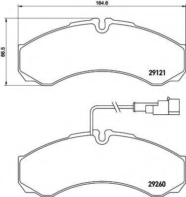 HELLA 8DB355005431 Комплект тормозных колодок, дисковый тормоз