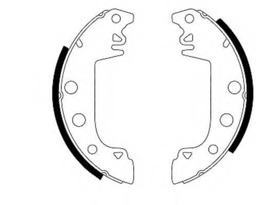 HELLA 8DB355000031 Комплект тормозных колодок