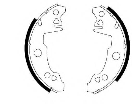 HELLA 8DB355000061 Комплект тормозных колодок