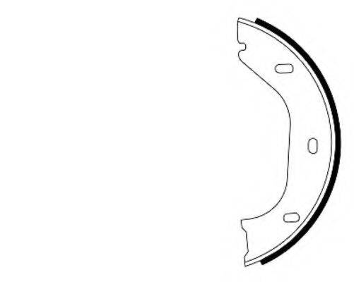 HELLA 8DA355050011 Комплект тормозных колодок, стояночная тормозная система