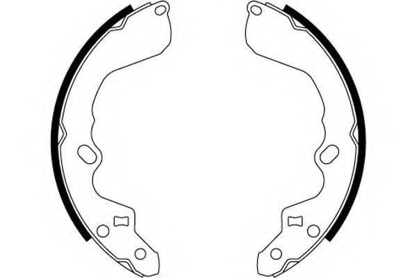 HELLA 8DB355000511 Комплект тормозных колодок