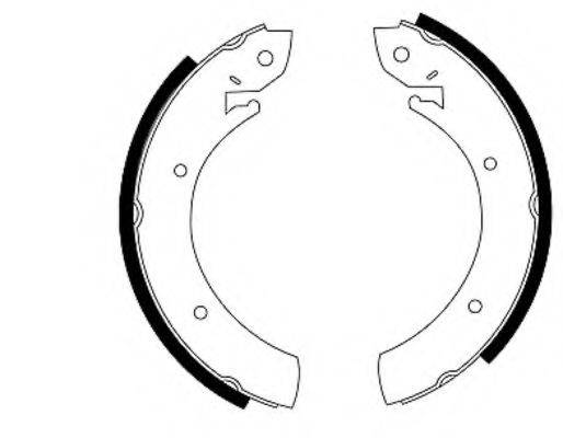 HELLA 8DB355000551 Комплект тормозных колодок