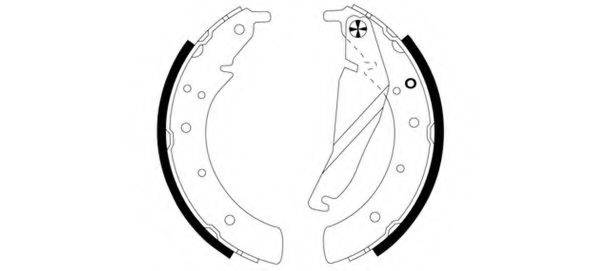 HELLA 8DB355000741 Комплект тормозных колодок
