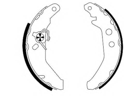 HELLA 8DB355001031 Комплект тормозных колодок