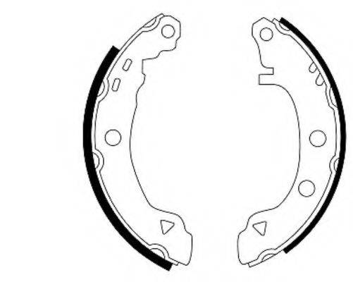 HELLA 8DB355001061 Комплект тормозных колодок