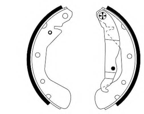 HELLA 8DB355001301 Комплект тормозных колодок