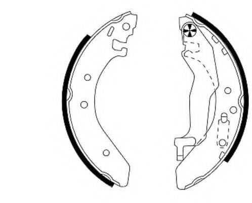 HELLA 8DB355001321 Комплект тормозных колодок