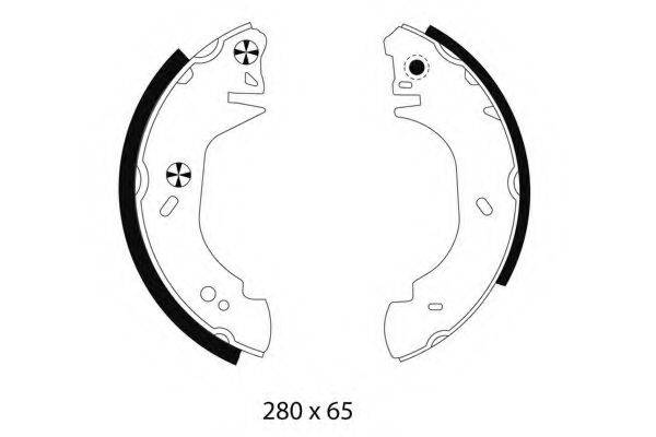 HELLA 8DB355001371 Комплект тормозных колодок