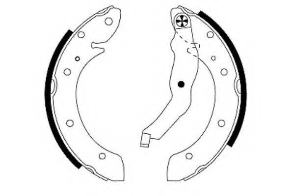 HELLA 8DB355001581 Комплект тормозных колодок