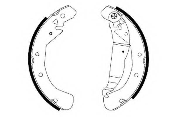 HELLA 8DB355001631 Комплект тормозных колодок