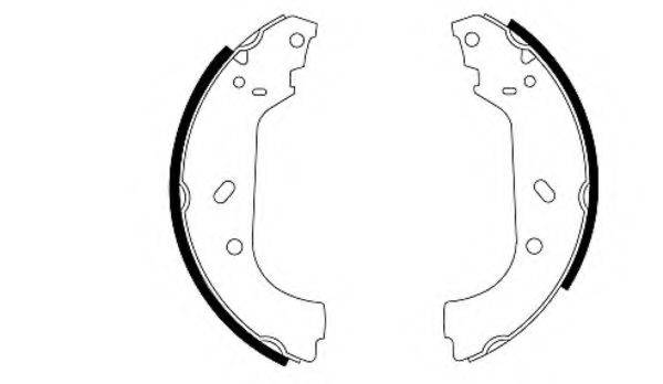 HELLA 8DB355001641 Комплект тормозных колодок