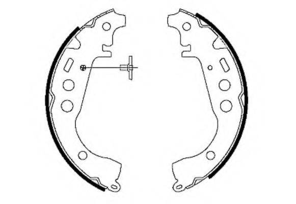 HELLA 8DB355001771 Комплект тормозных колодок