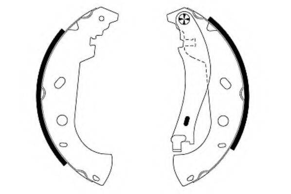 HELLA 8DB355001841 Комплект тормозных колодок