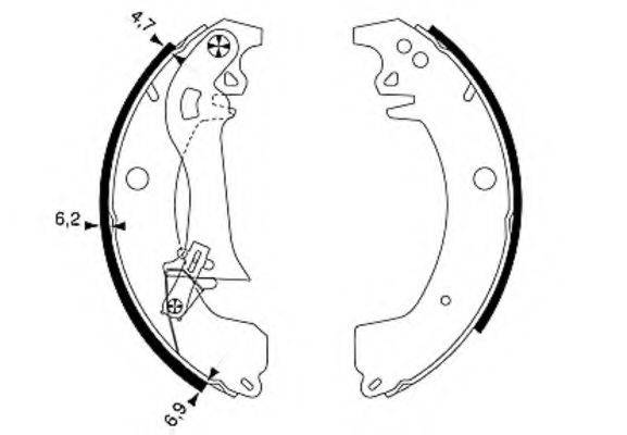 HELLA 8DB355002101 Комплект тормозных колодок