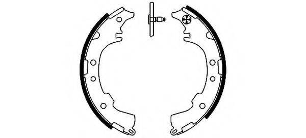 HELLA 8DB355002191 Комплект тормозных колодок