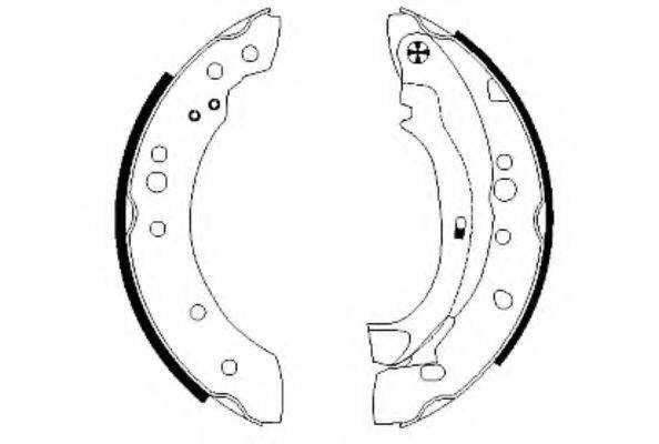 HELLA 8DB355002601 Комплект тормозных колодок