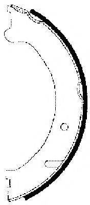 HELLA 8DA355050581 Комплект тормозных колодок, стояночная тормозная система