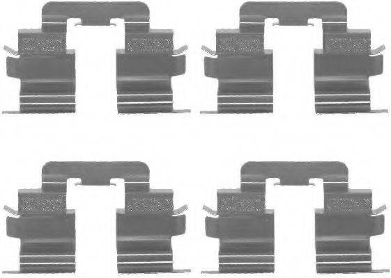 HELLA 8DZ355202631 Комплектующие, колодки дискового тормоза