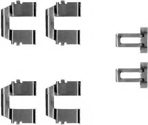 HELLA 8DZ355202721 Комплектующие, колодки дискового тормоза