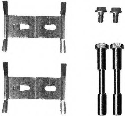 HELLA 8DZ355203181 Комплектующие, колодки дискового тормоза