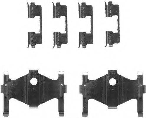 HELLA 8DZ355203281 Комплектующие, колодки дискового тормоза