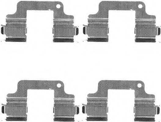 HELLA 8DZ355203371 Комплектующие, колодки дискового тормоза