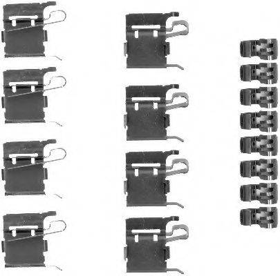 HELLA 8DZ355203381 Комплектующие, колодки дискового тормоза