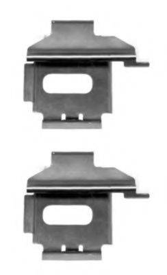 HELLA 8DZ355203521 Комплектующие, колодки дискового тормоза