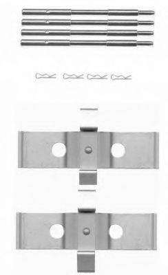 HELLA 8DZ355203561 Комплектующие, колодки дискового тормоза