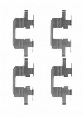 HELLA 8DZ355204151 Комплектующие, колодки дискового тормоза