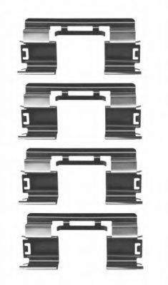 HELLA 8DZ355204351 Комплектующие, колодки дискового тормоза