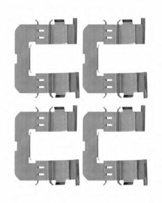 HELLA 8DZ355204361 Комплектующие, колодки дискового тормоза