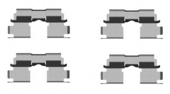 HELLA 8DZ355204481 Комплектующие, колодки дискового тормоза