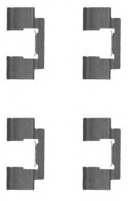HELLA 8DZ355204611 Комплектующие, колодки дискового тормоза